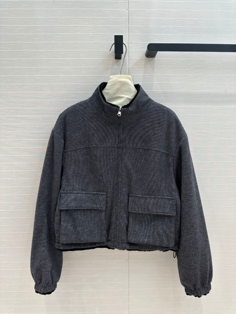 Loro Piana Fall/Winter Collection Luxurious Reversible Fur Jacket - Grey