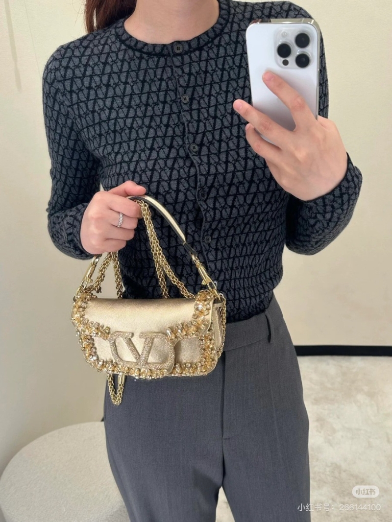 Valentino Wool Knit Jacquard Cardigan Grey