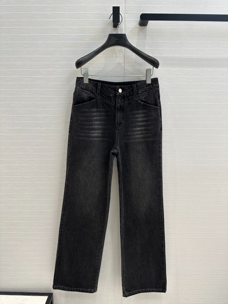 Alexander Wang Streetwear Vintage Straight-Leg Jeans Black