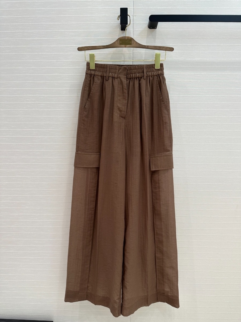 Brunello Cucinelli 2025 Spring/Summer Relaxed Cargo Pants Brown