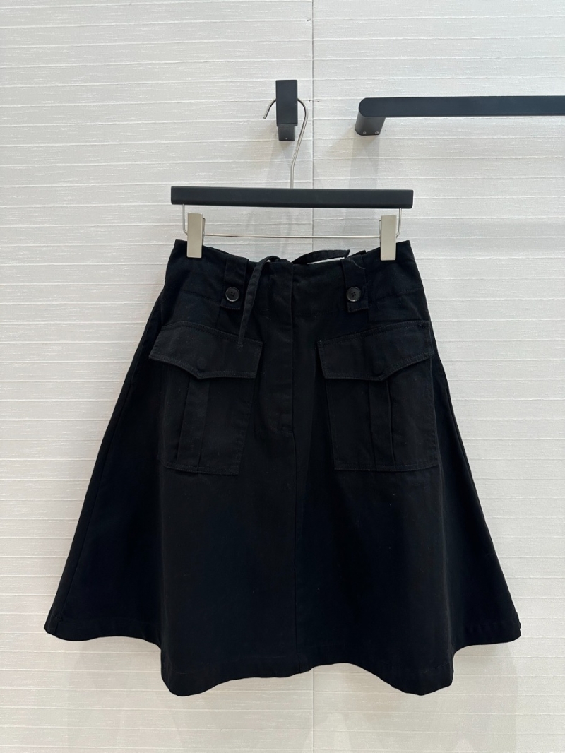 Prada Utility Chic Cargo Skirt in Black