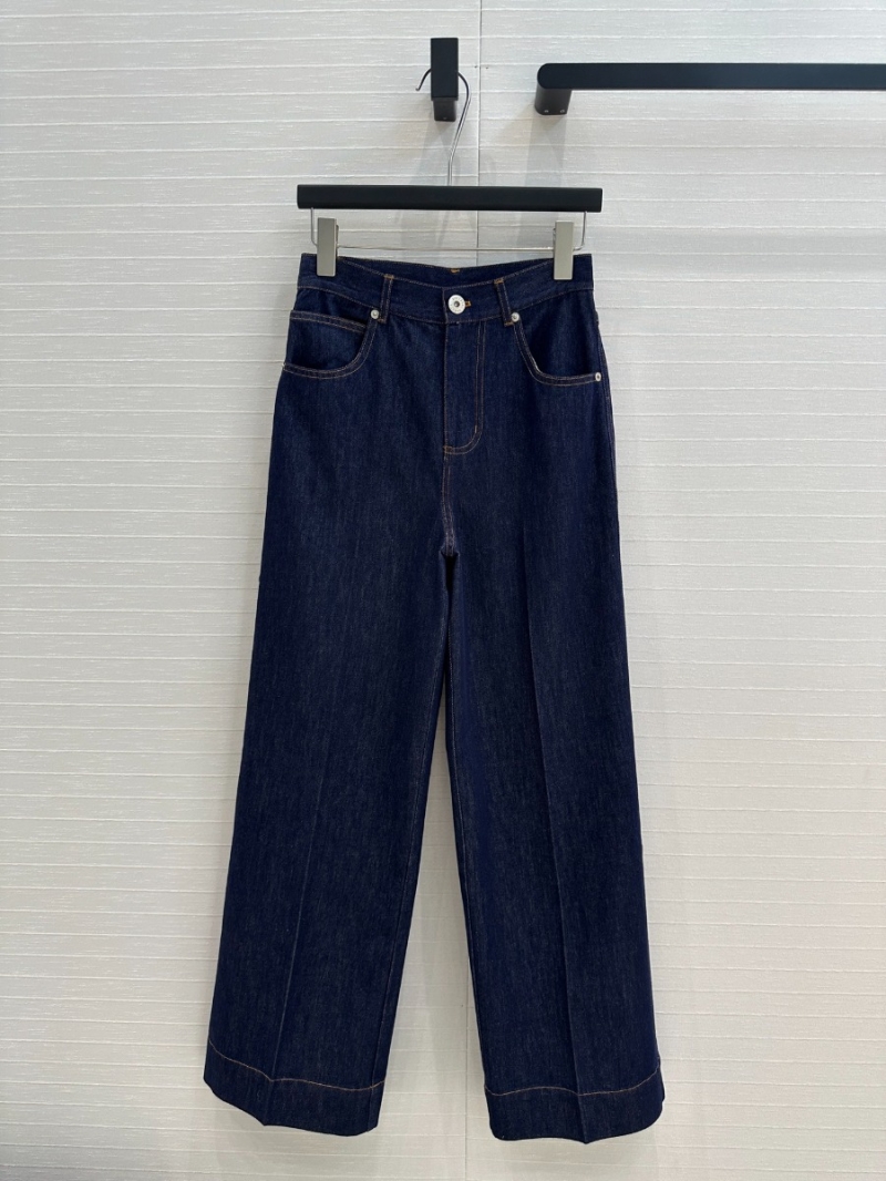 Bottega Veneta High-Street Sleek Wide-Leg Jeans in Blue