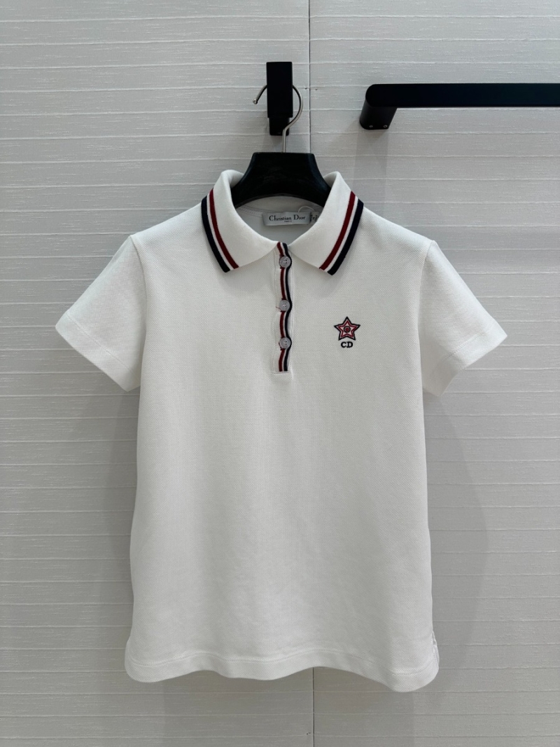 Dior Spring/Summer Chic Tennis Polo Shirt White