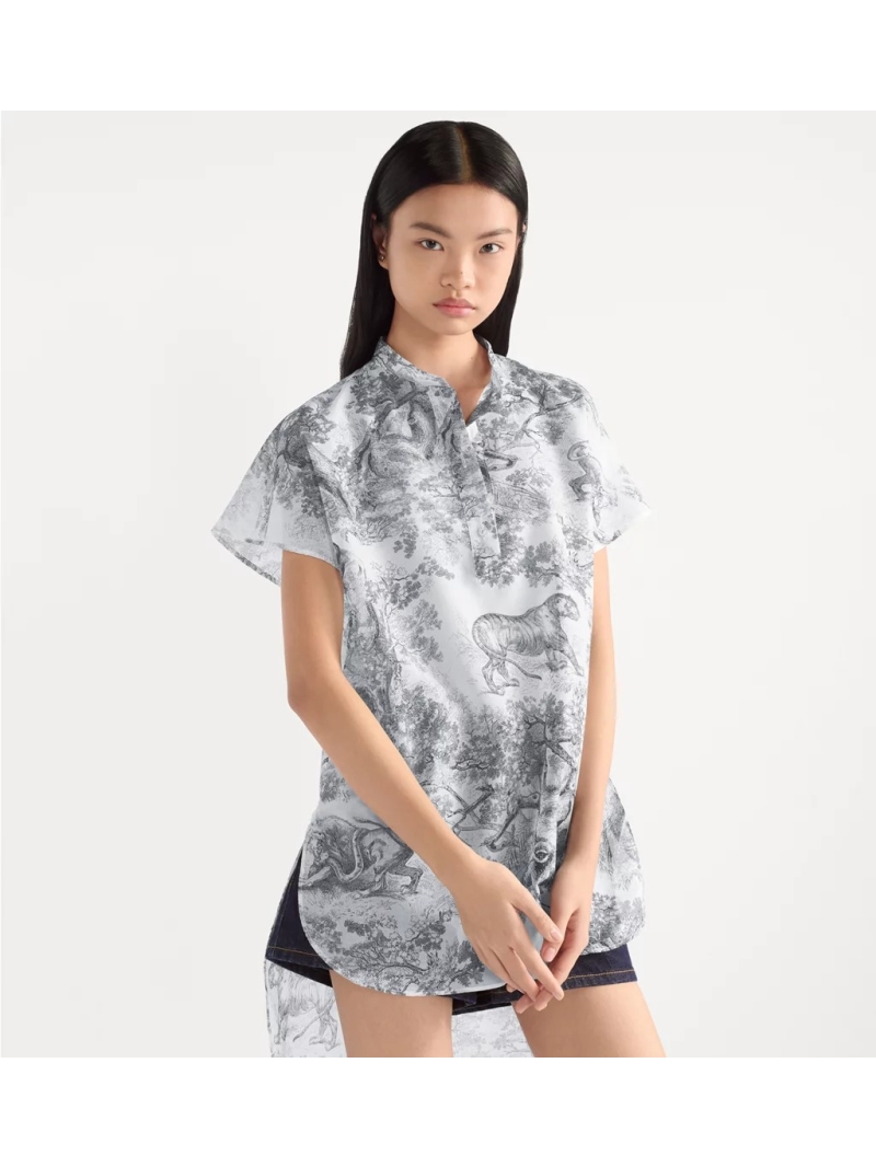 Dior SpringSummer25 Elegant Jungle Print Shirt