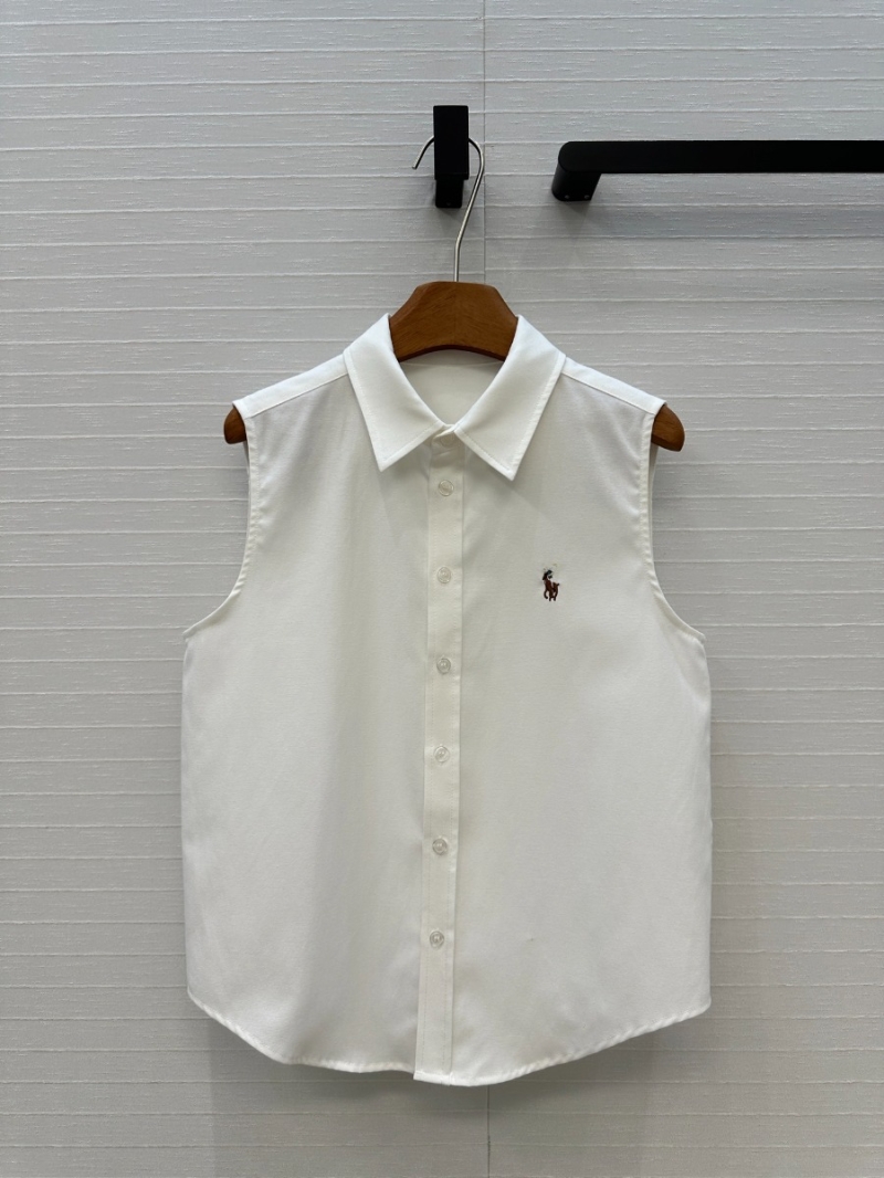 Ralph Lauren Limited Edition Sleeveless Oxford Shirt white