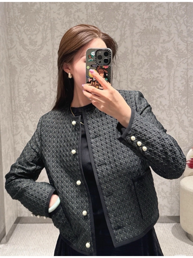 Dior Exclusive Black & Gold Cannage Quilted Jacket - Luxe Early Spring Resort Collection