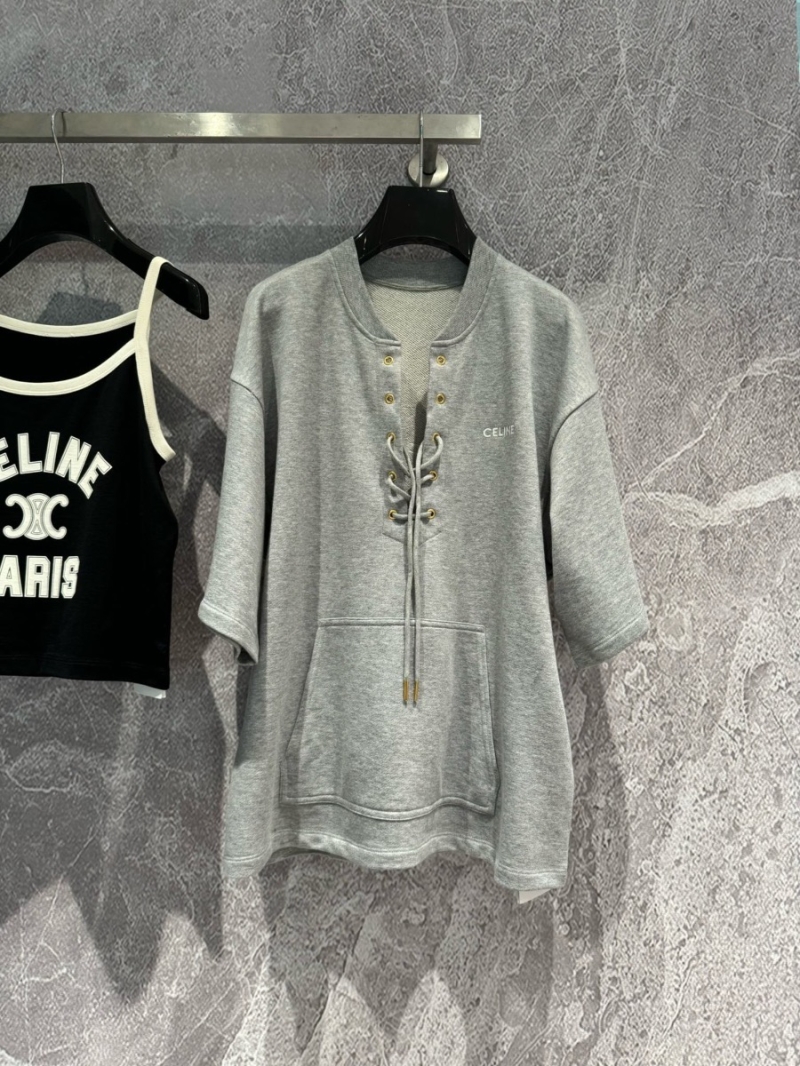 Celine24SS New Collection Stylish Logo Short Sleeve T-shirt