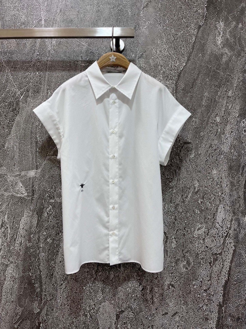Dior Flutter Sleeve White Shirt