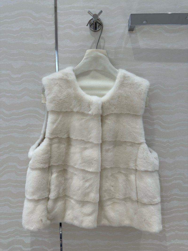 Dior Limited Edition Copenhagen Auction Purple Label Mink Fur Vest White