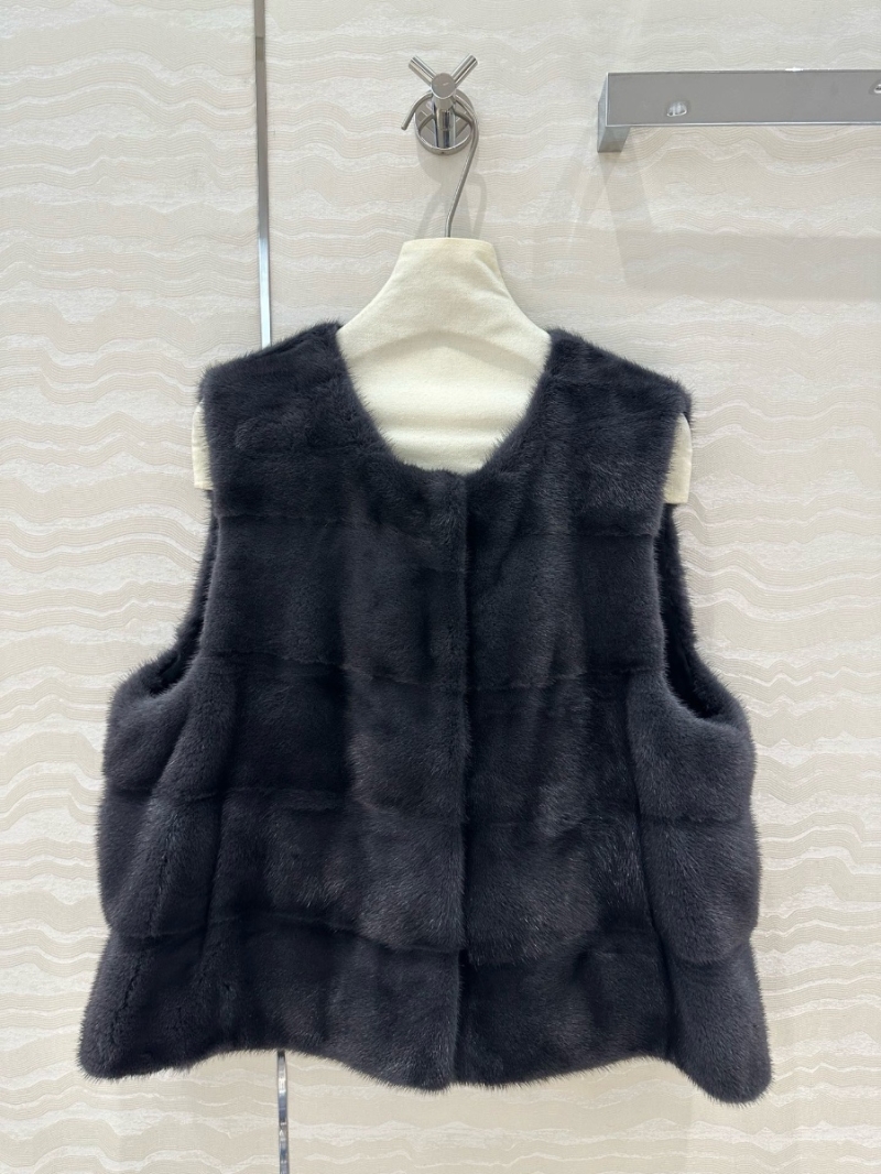 Dior Limited Edition Copenhagen Auction Purple Label Mink Fur Vest Black