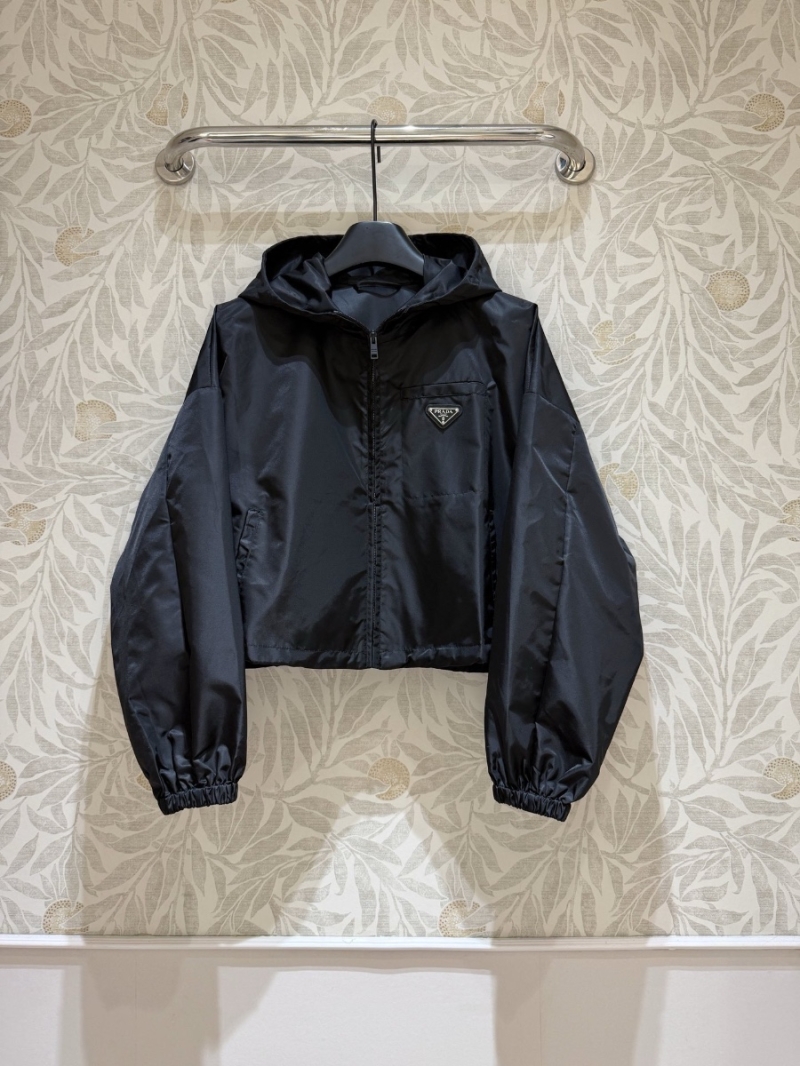 Prada 2025 New Re-Nylon Hooded Jacket with Triangular Logo
