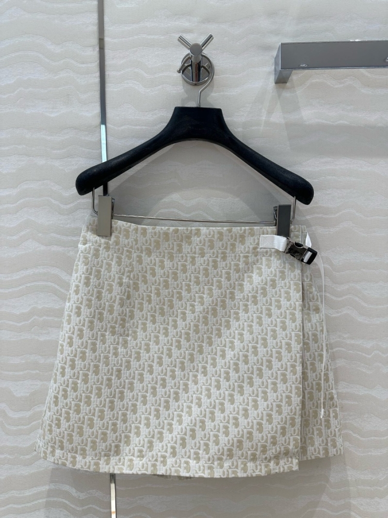 Dior Miss Dior 25 Early Spring White-Gold Series Taffeta Culotte Skort