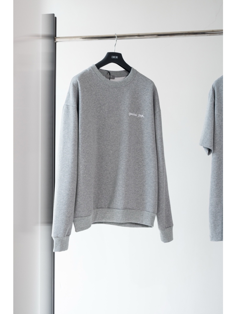 Dior 2024 AW Unisex Oversized Sweatshirt Grey