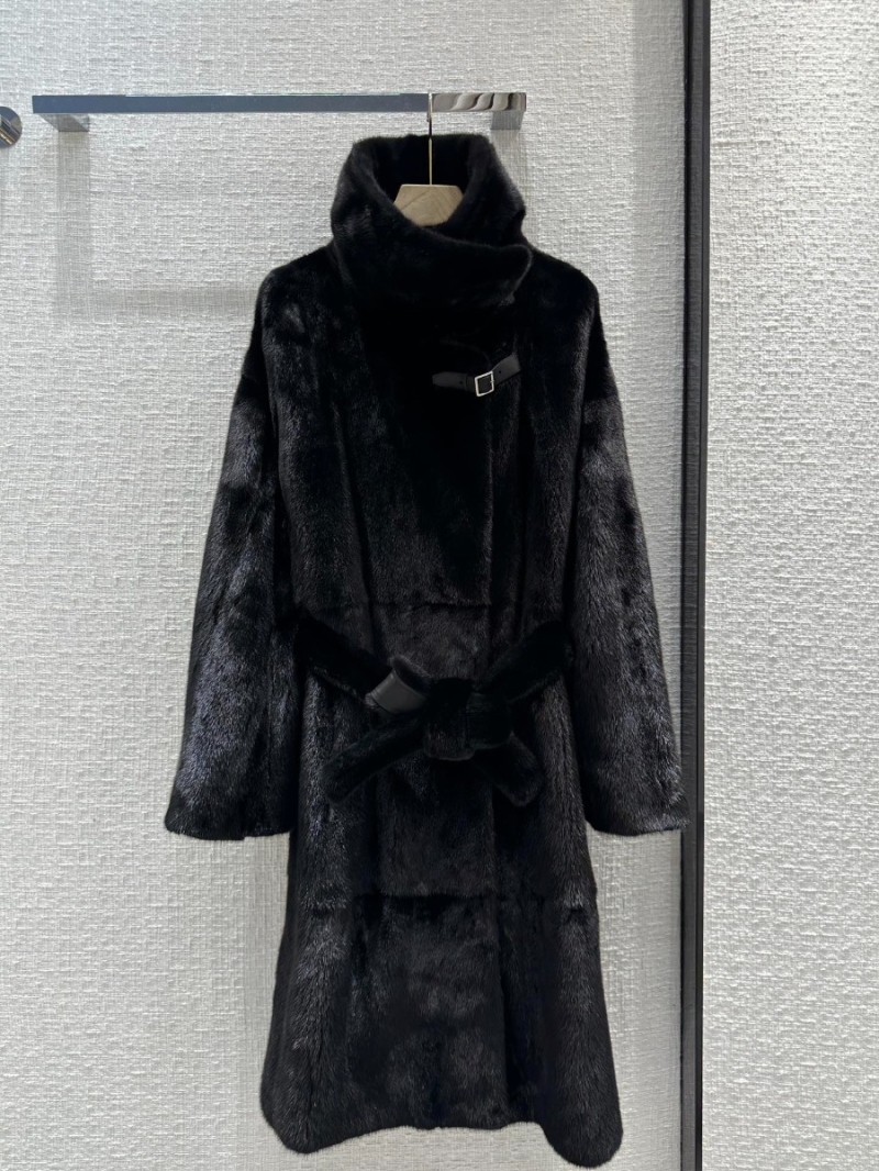 Hermes Limited Edition Fall/Winter Natural Black Mink Coat