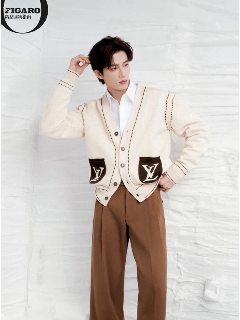 Louis Vuitton LV 24FW New Release: Relaxed Wide-Leg Wool Trousers