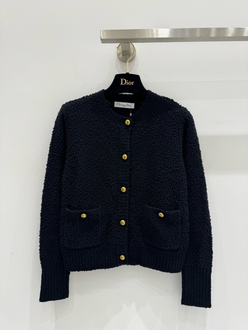 Dior New Wool Ball Cardigan 2024 Collection Black