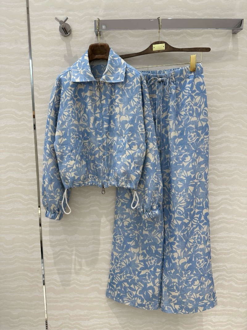 Loro Piana Michele Bomber Jacket Blue - Spring/Summer 2025 Collection