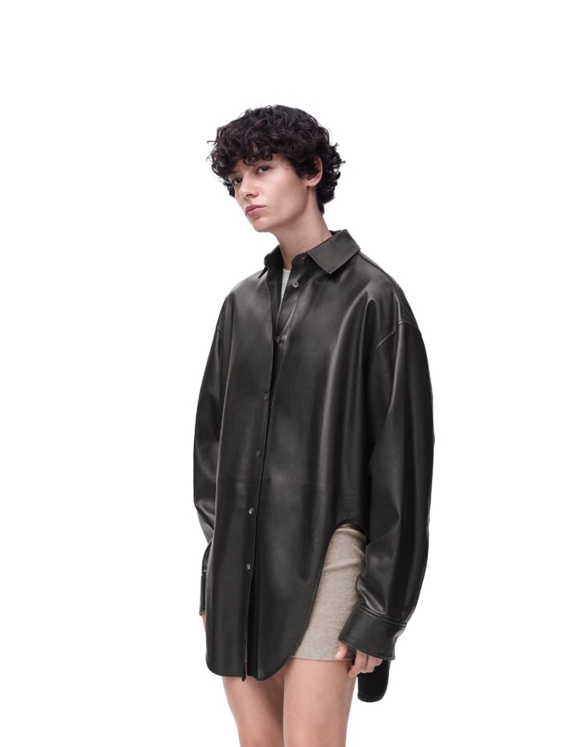 Loewe Unisex Oversize with Imported Lambskin Shirt Jacket 