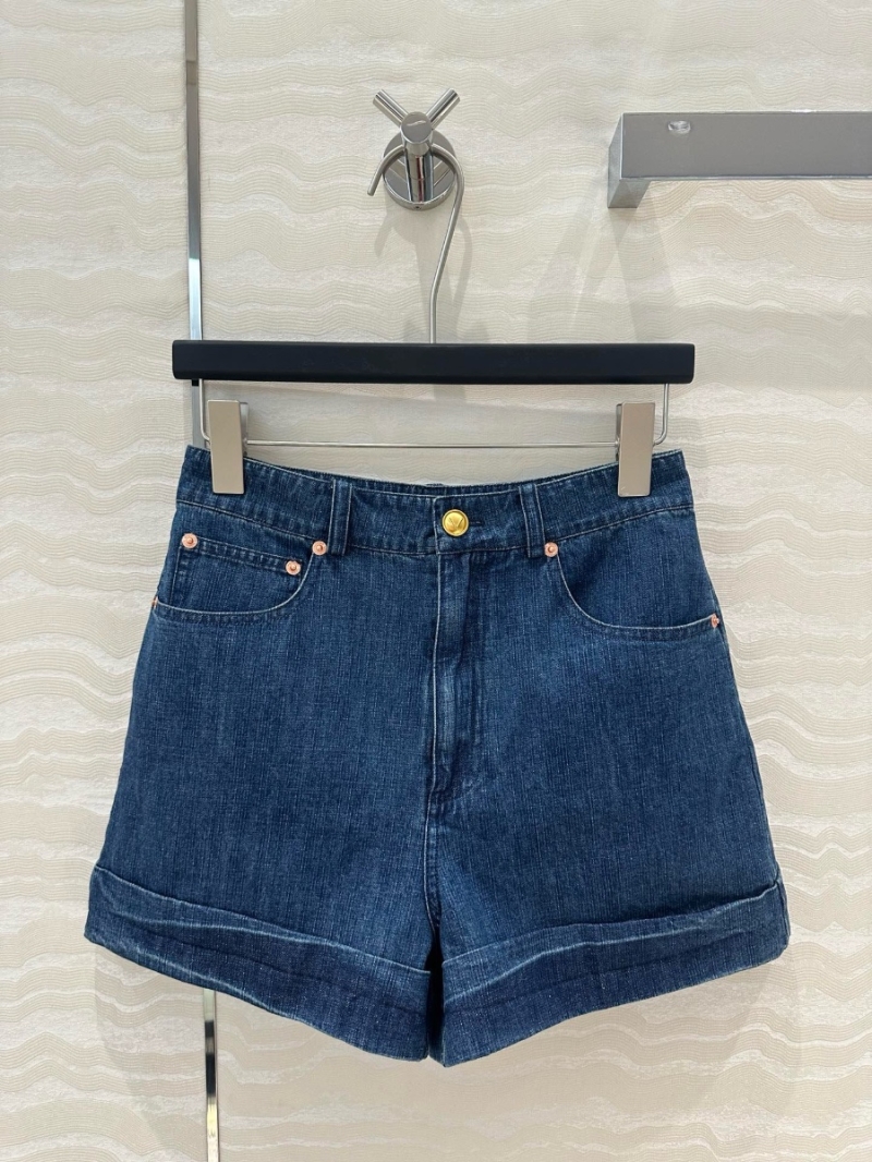 Valentino French Style Imported  Wash Denim Shorts – Timeless and Versatile