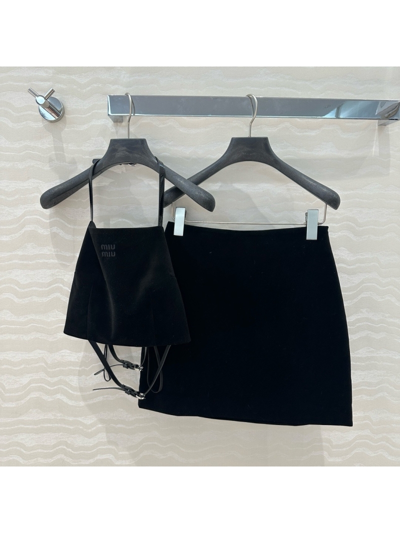 Miu Miu Luxe Velvet Two-Piece Set