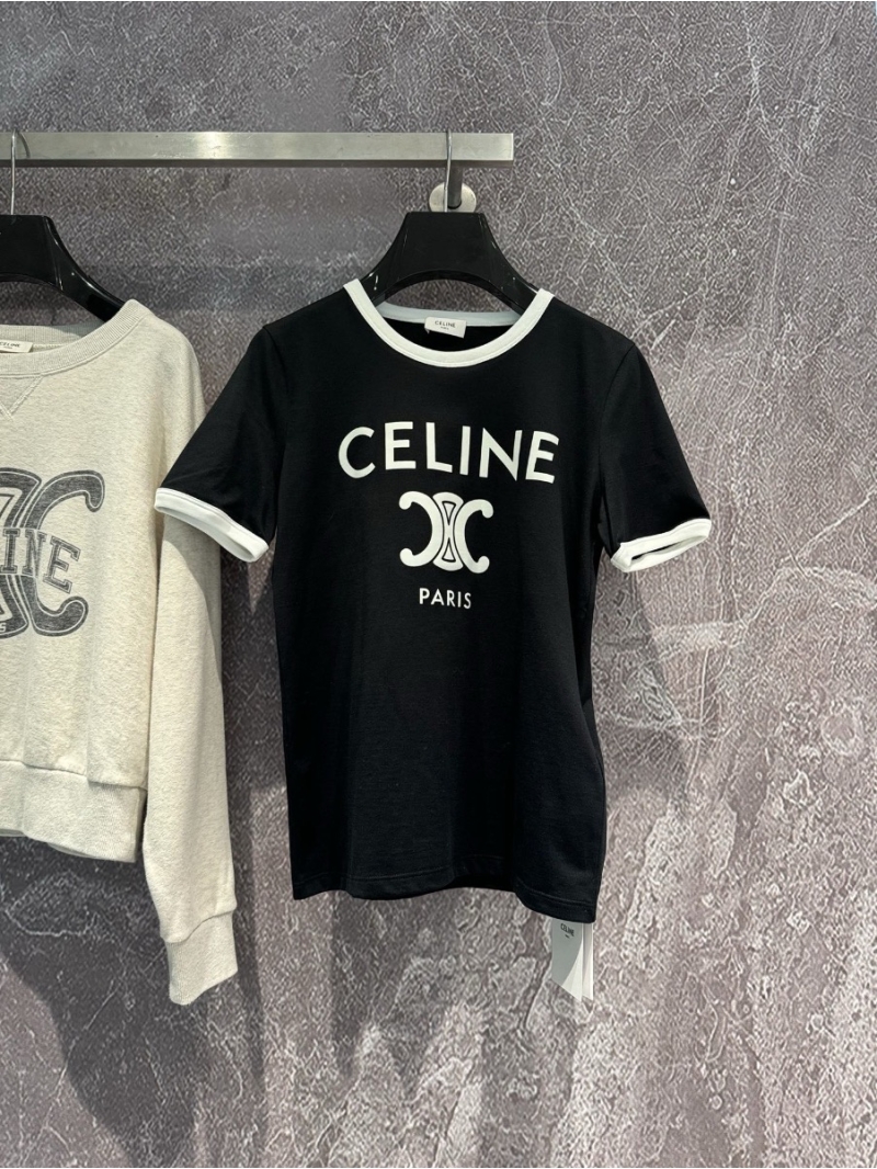 Celine Triumph Arch Print T-Shirt Black