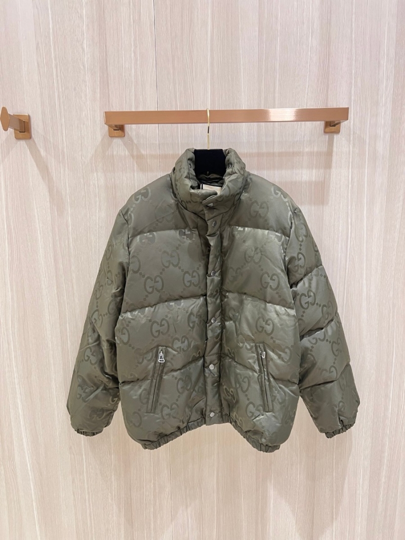Gucci 2023 Autumn/Winter Jacquard Monogram Down Jacket - Green