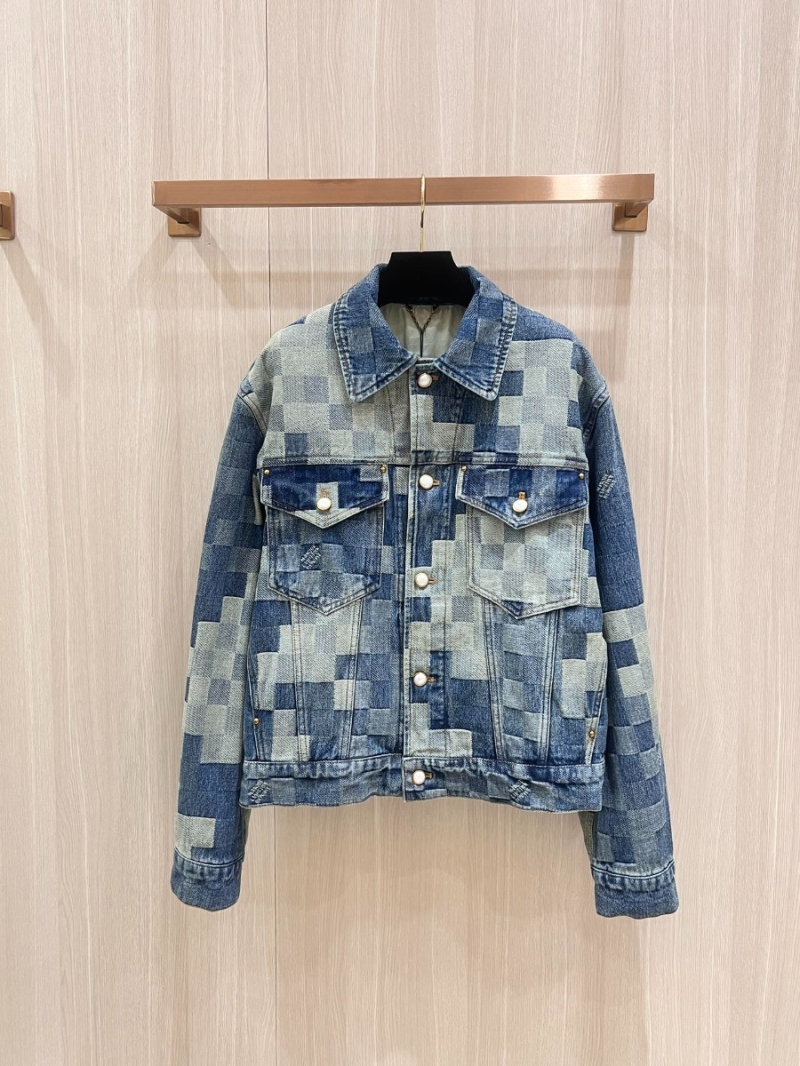 Louis Vuitton LV Men New Arrival: Mosaic Denim Set – Jacket