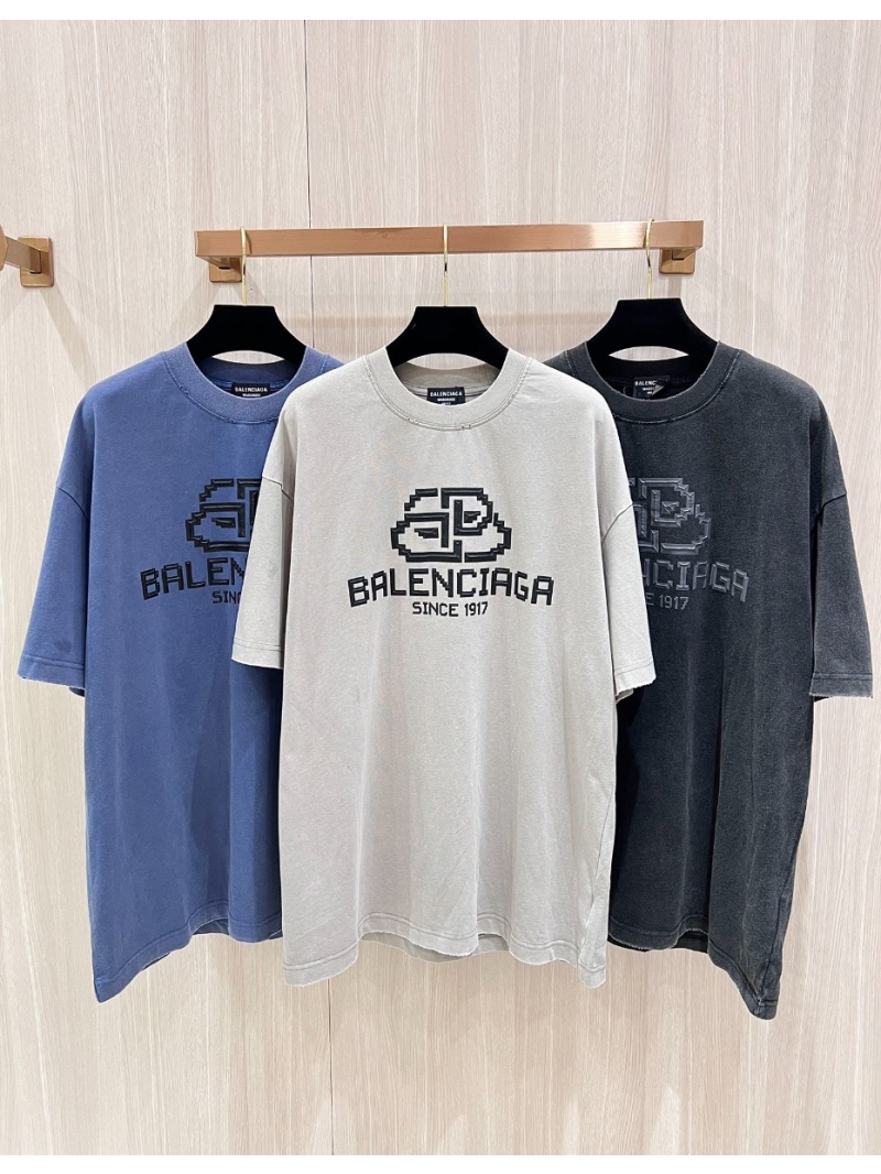 Balenciaga Early Spring 2024 Luxurious Cotton Short-Sleeve T-Shirt