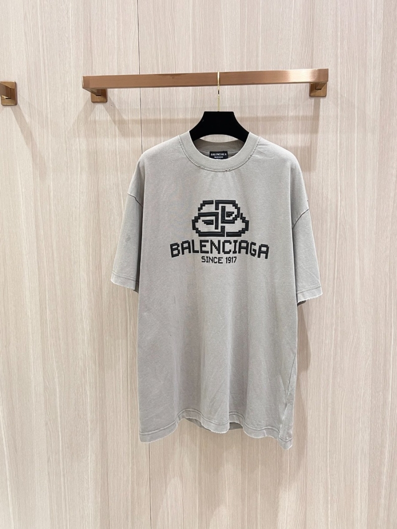 Balenciaga Early Spring 2024 Luxurious Cotton Short-Sleeve T-Shirt white