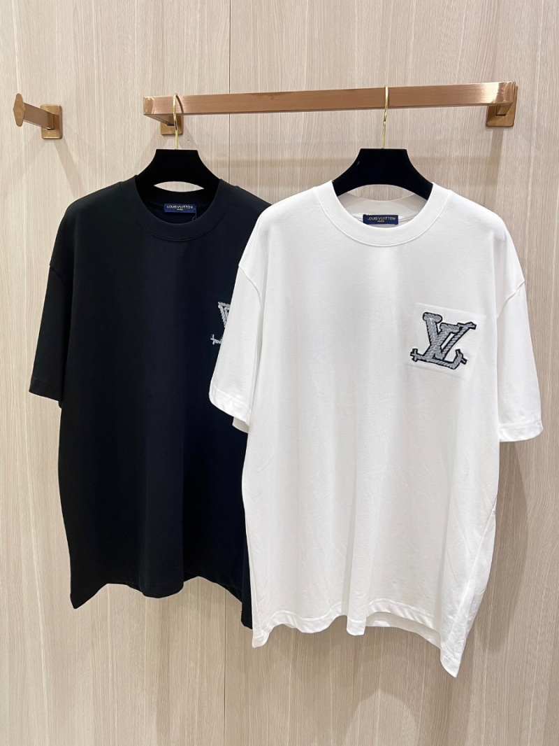 Louis Vuitton Early Spring 2024 Heavyweight Cotton Short-Sleeve T-Shirt black