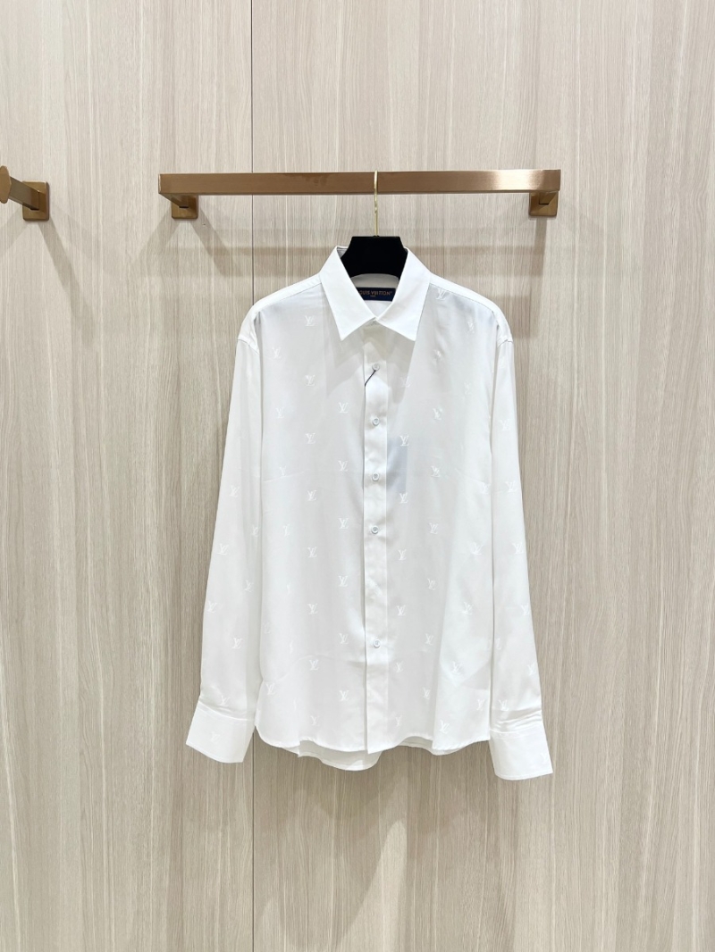Louis Vuitton Full Embroidery Evening White Shirt