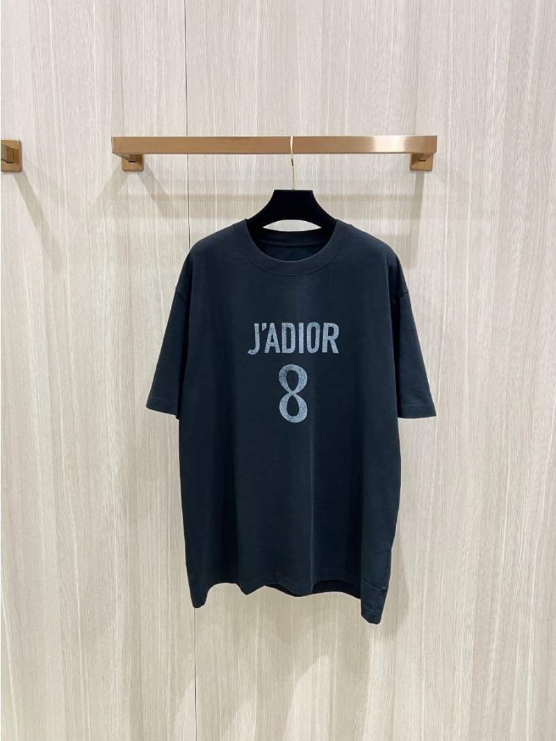 Dior OS J'ADIOR 8 Bamboo Cotton Short Sleeve T-shirt Black