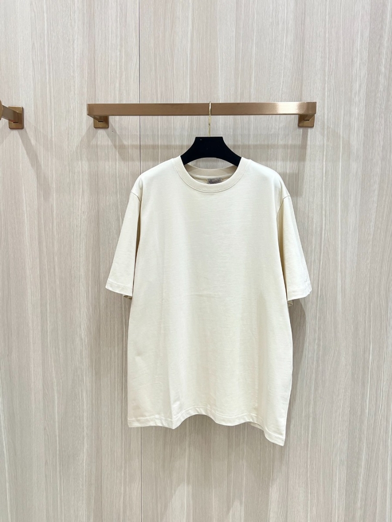 Burberry New Arrival Hem Embroidery Basic T-Shirt
