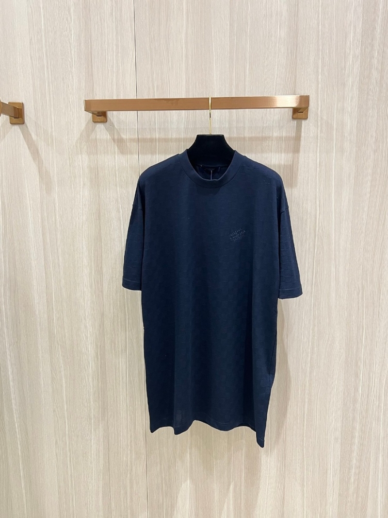 Louis Vuitton DAMIER Pearl Weave Short Sleeve T-Shirt. Black