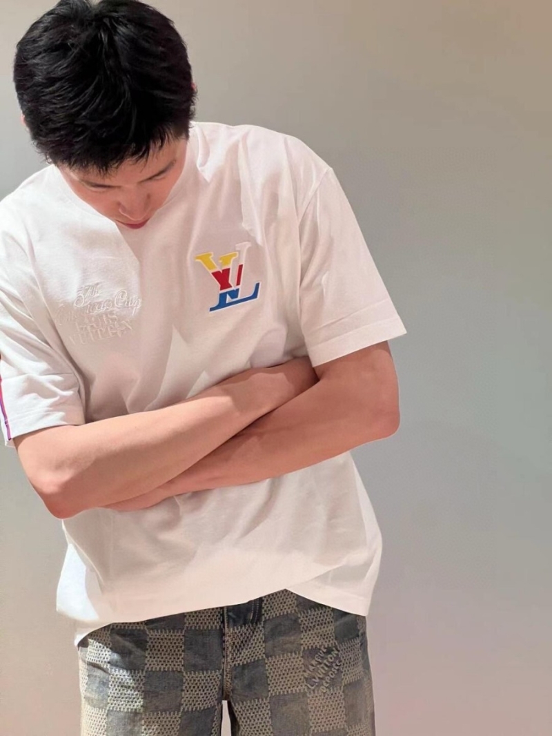 Louis Vuitton LV America's Cup Rainbow Short-Sleeve T-Shirt – White