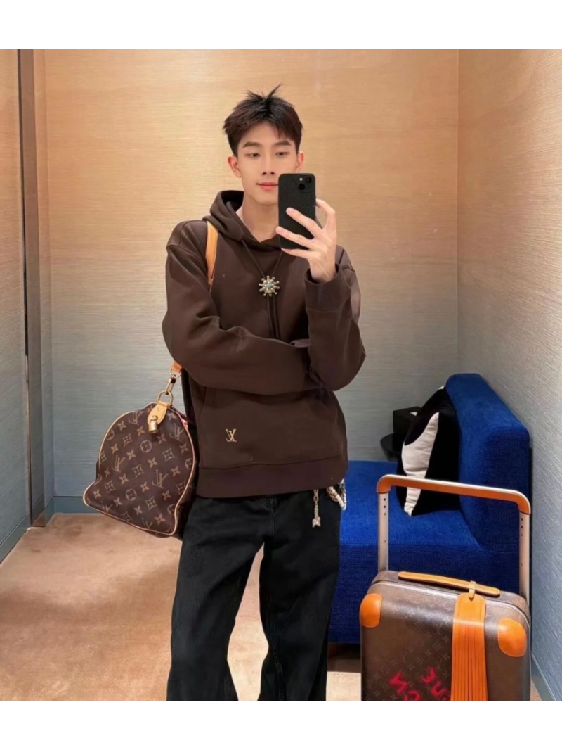Louis Vuitton LV Western Collection Turquoise Pendant Hoodie - Brown