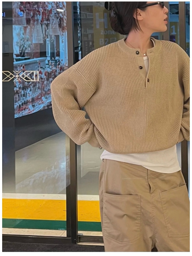 Loro Piana Collection Soft Knit Wool Sweater in Beige