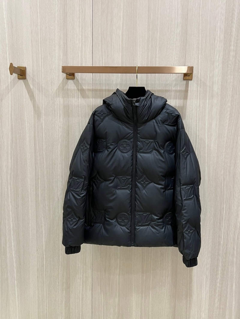 Louis Vuitton LV Monogram Boyhood Embossed Down Jacket. Matt Black