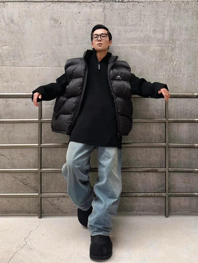 Balenciaga Ski Collection Insulated Puffer Vest – Black