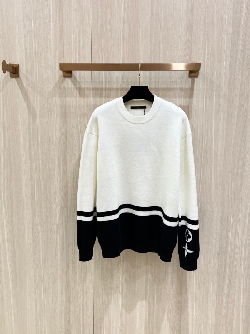 Louis Vuitton LV Monogram Black & White Contrast Wool Sweater