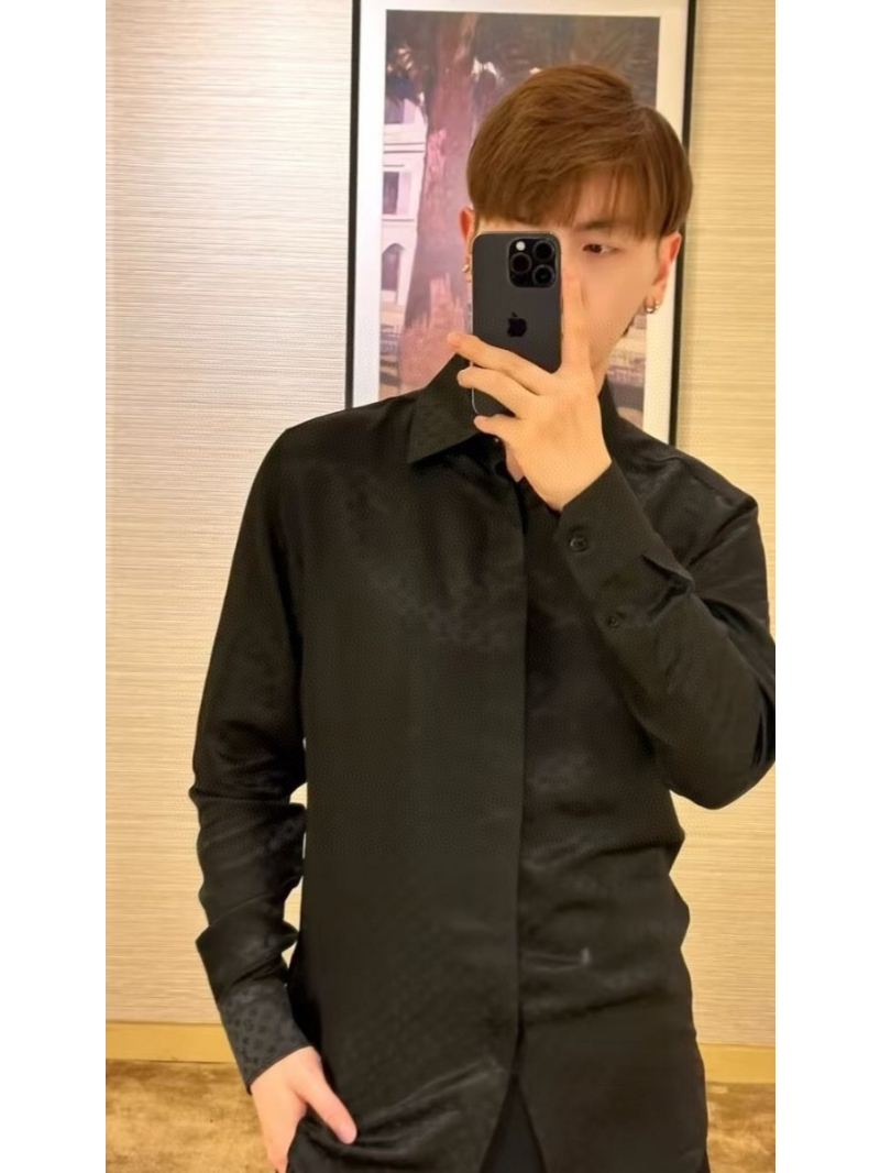 Louis Vuitton LV Mini Monogram Evening Shirt in Black