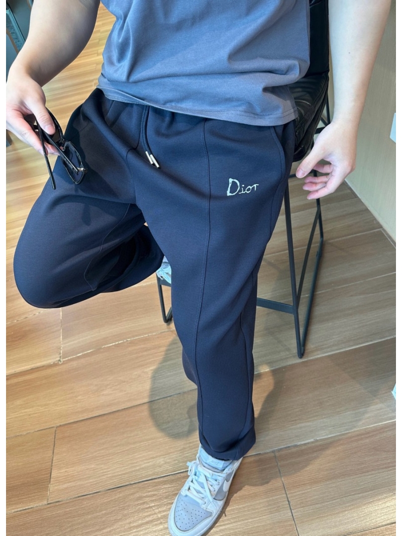Dior Casual High-Density Letter Sweatpants – Navy Blue