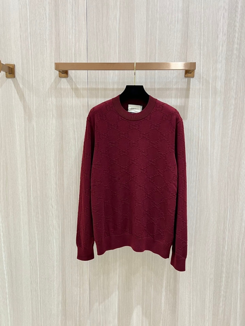 Gucci Winter Collection Luxurious Wool Sweater – Deep Red