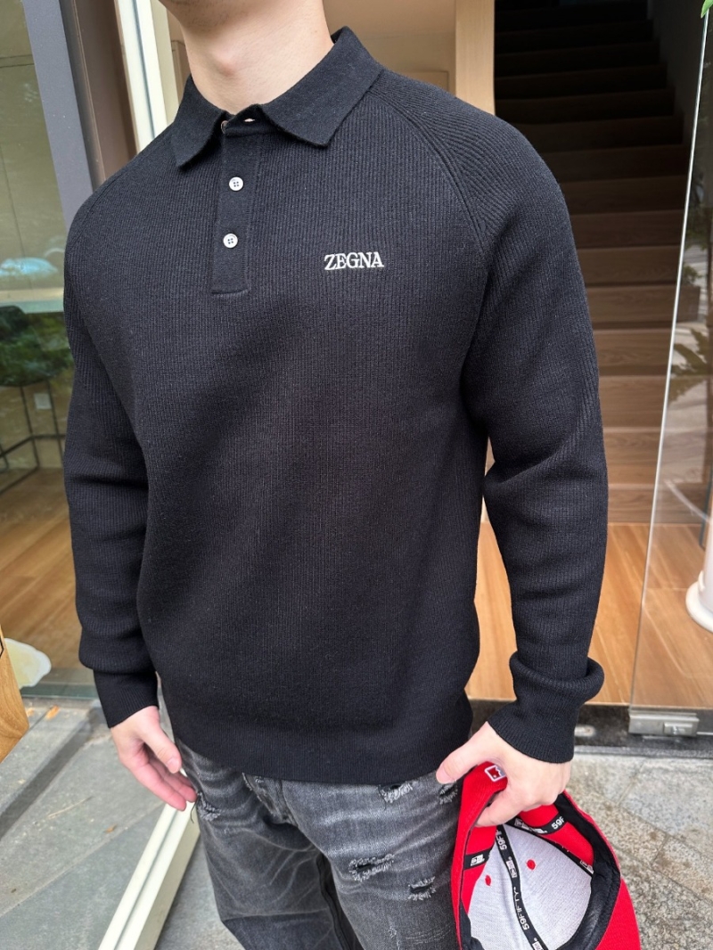 ZEGNA High-End Series Fine-Knit Wool Thickened Sweater