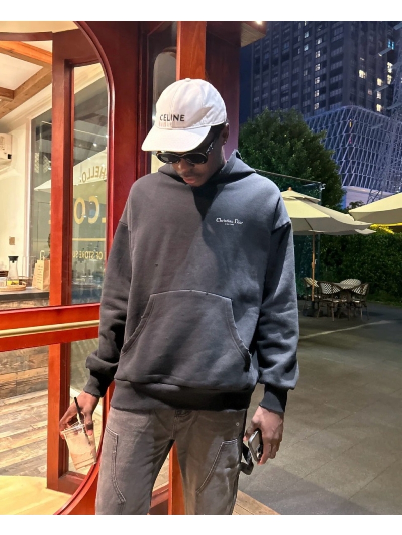 Dior CD Collection Distressed Heavyweight Hoodie