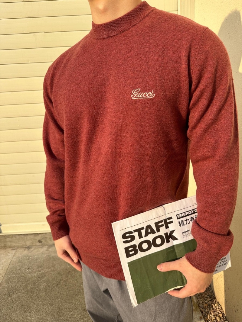 Gucci GG Collection - Burgundy Wool Sweater