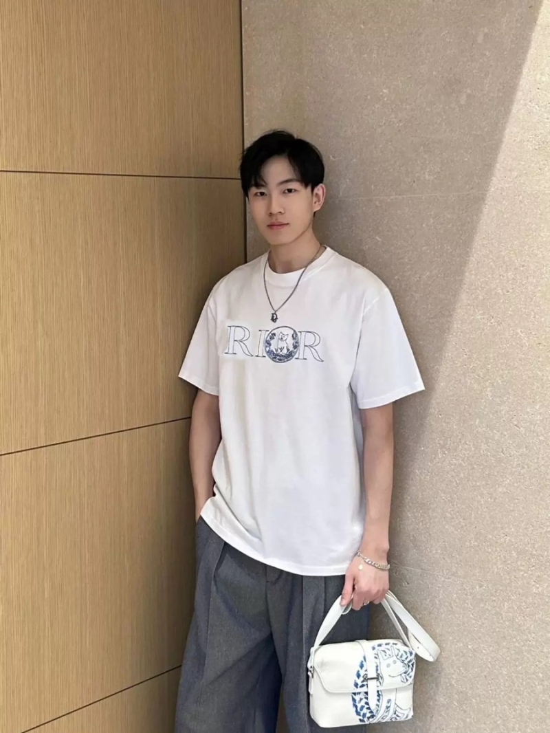 Dior CD / Hylton NEL Embroidered T-shirt White