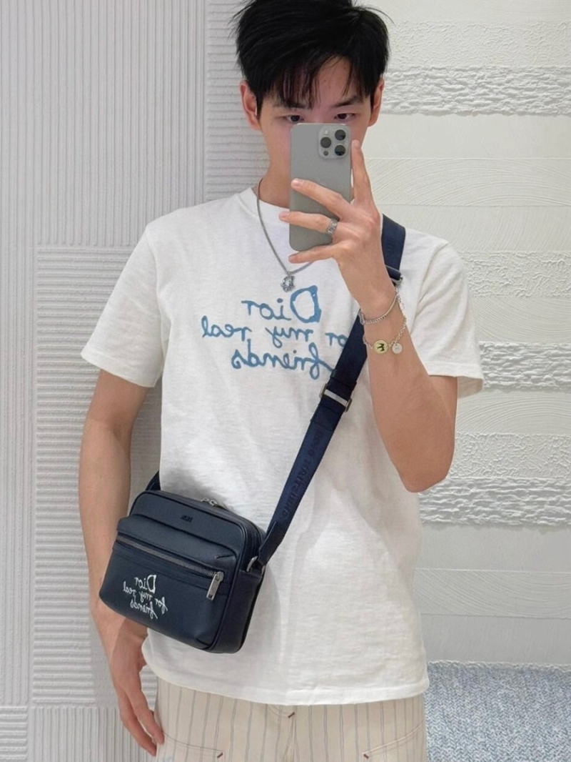 Dior X Hylton Nel Relaxed Logo T-shirt in White