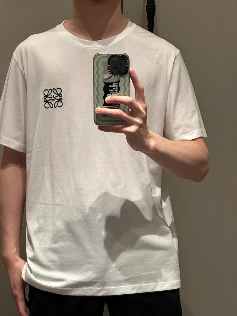 LOEWE Spring 2025 Sculpted Logo T-shirt in White