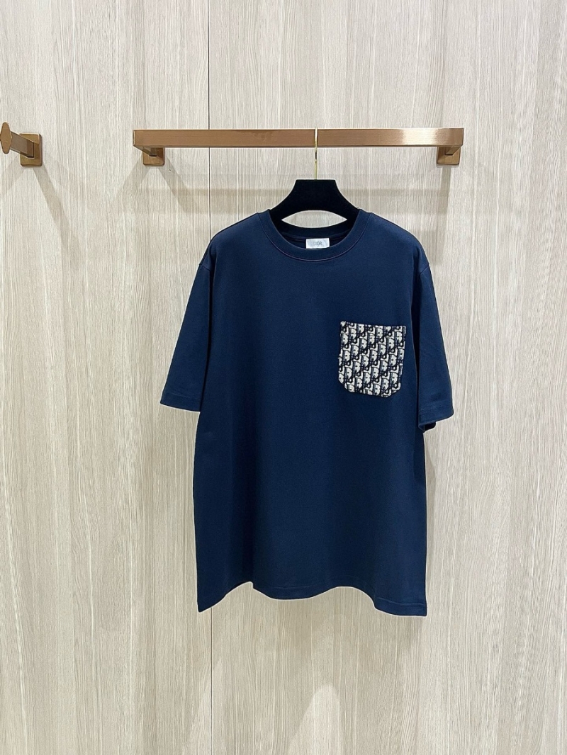 Dior Signature Chic Pocket T-Shirt Blue